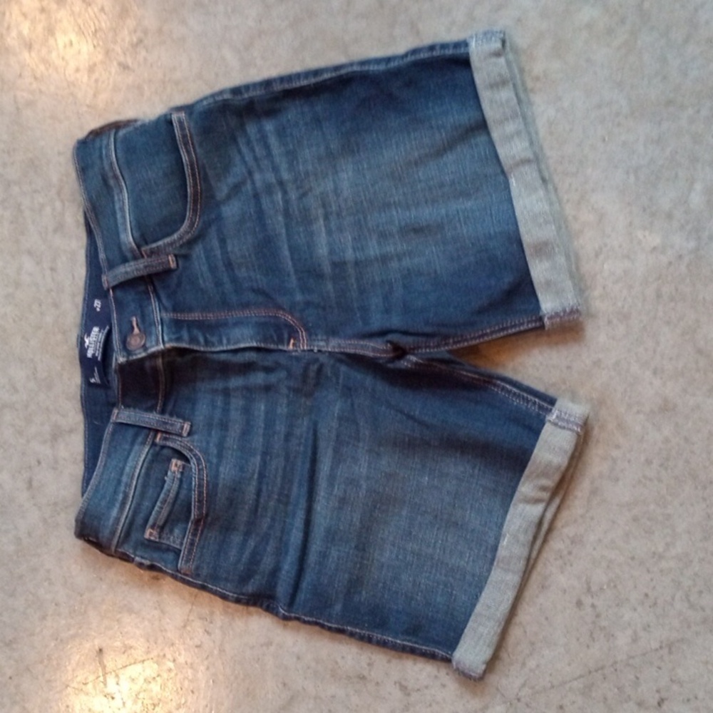 Y2K Hollister Jean Midi Denim Shorts Juniors 5